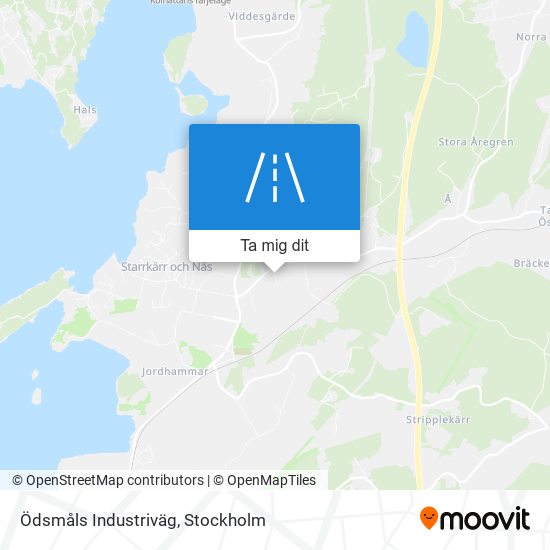 Ödsmåls Industriväg karta