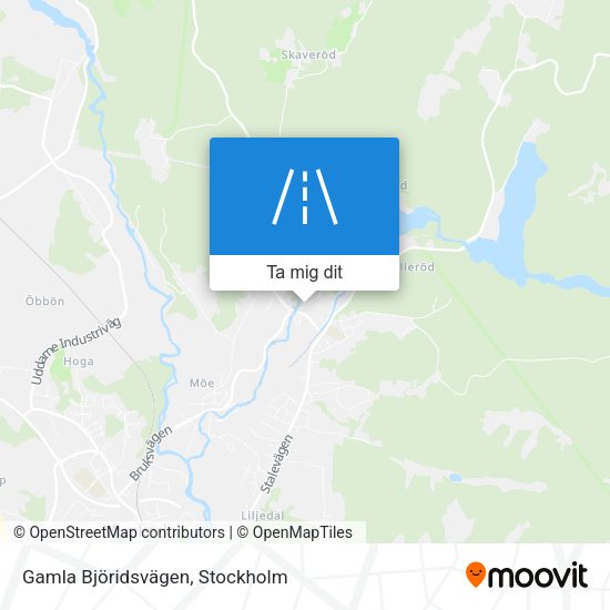 Gamla Björidsvägen karta