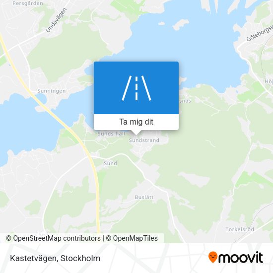 Kastetvägen karta