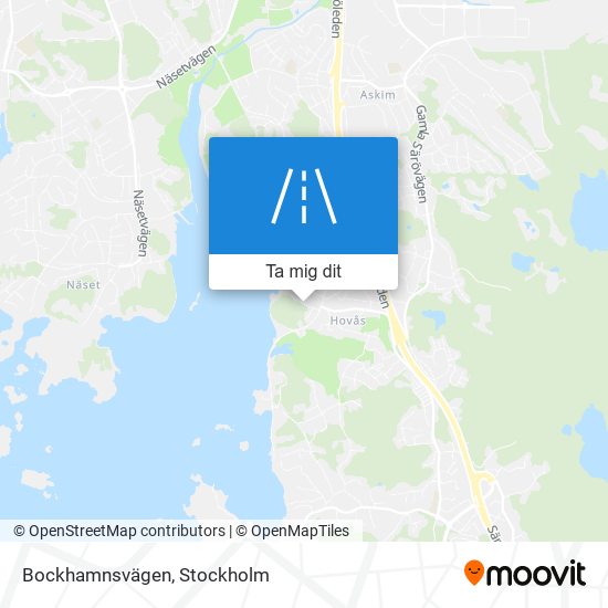 Bockhamnsvägen karta