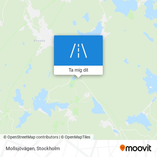 Mollsjövägen karta