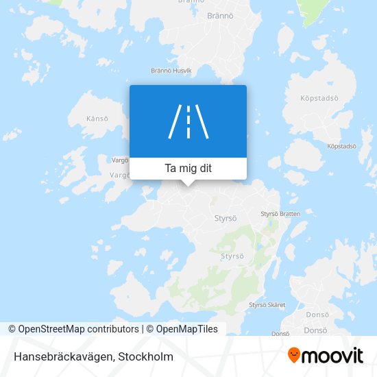 Hansebräckavägen karta