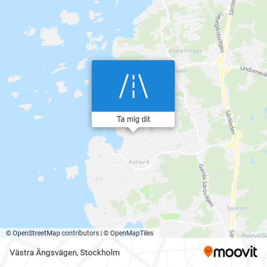 Västra Ängsvägen karta