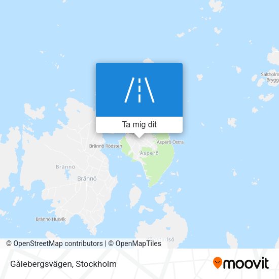 Gålebergsvägen karta