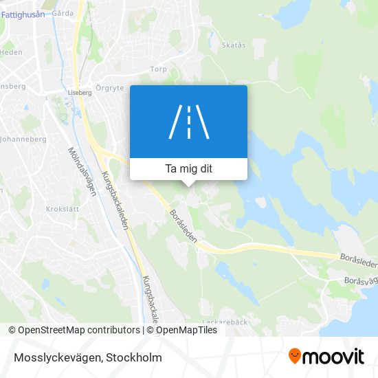 Mosslyckevägen karta