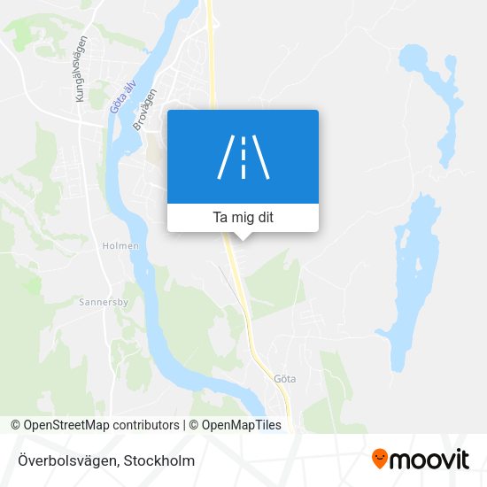 Överbolsvägen karta