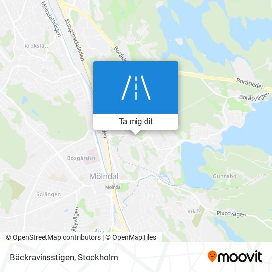 Bäckravinsstigen karta