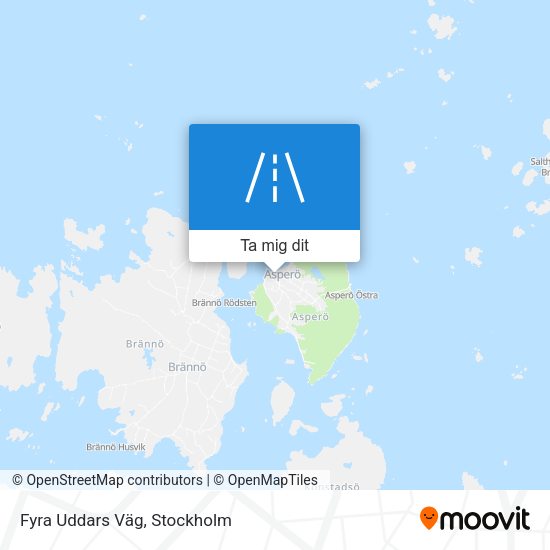 Fyra Uddars Väg karta