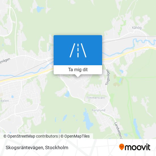 Skogsräntevägen karta