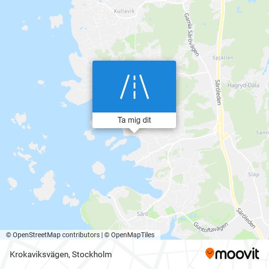 Krokaviksvägen karta