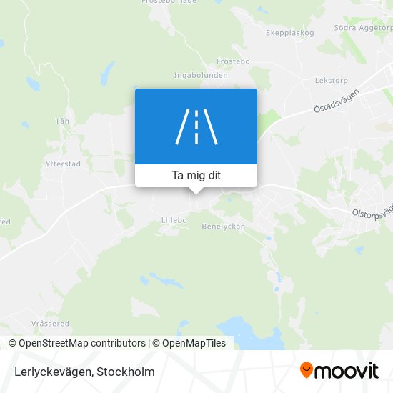 Lerlyckevägen karta