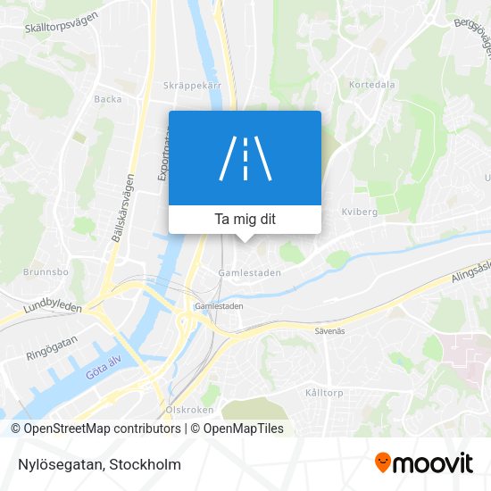 Nylösegatan karta
