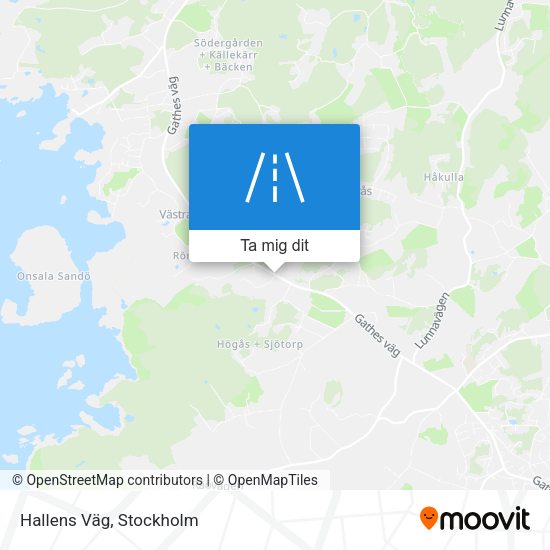Hallens Väg karta