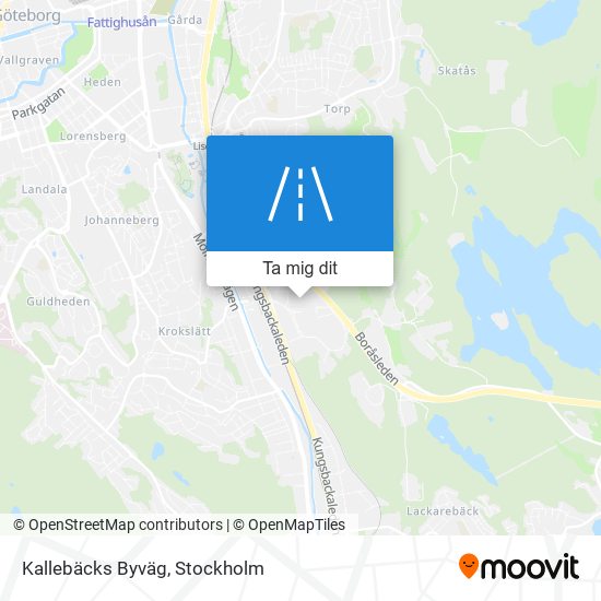 Kallebäcks Byväg karta