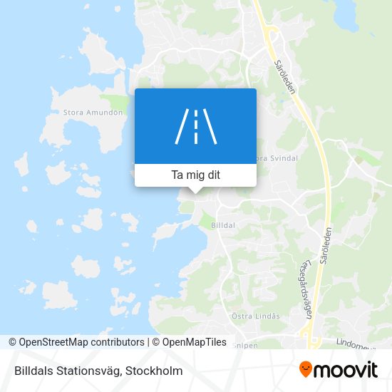 Billdals Stationsväg karta