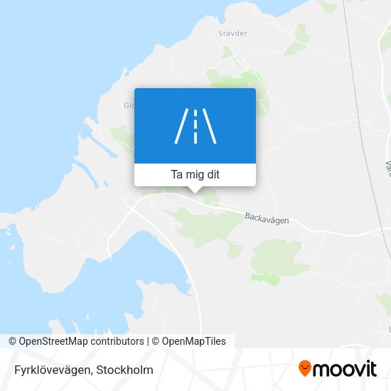 Fyrklövevägen karta