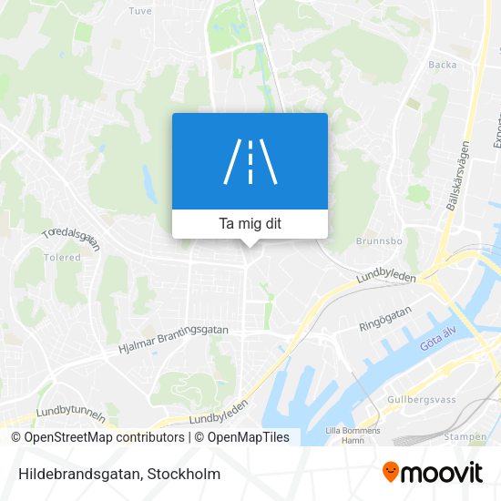 Hildebrandsgatan karta