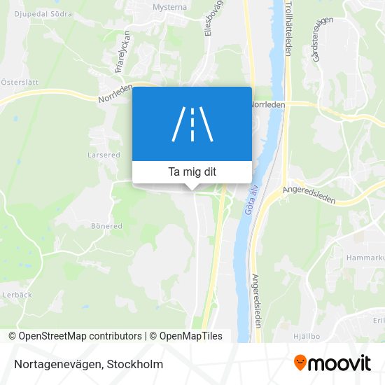 Nortagenevägen karta