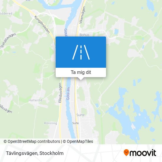 Tävlingsvägen karta