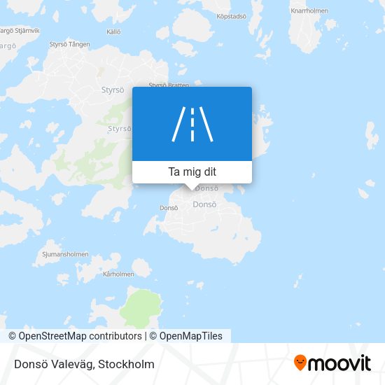 Donsö Valeväg karta