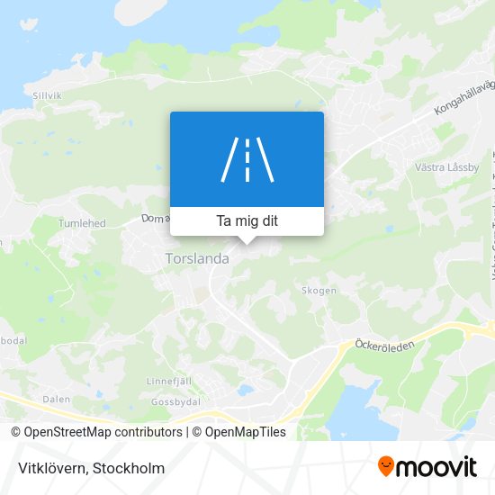 Vitklövern karta