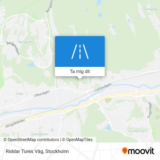 Riddar Tures Väg karta
