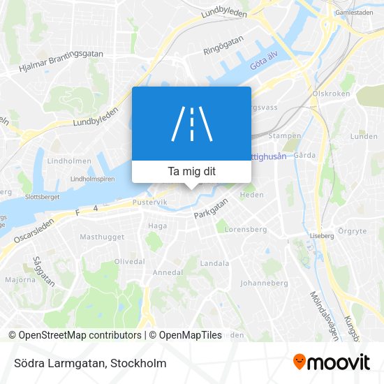 Södra Larmgatan karta