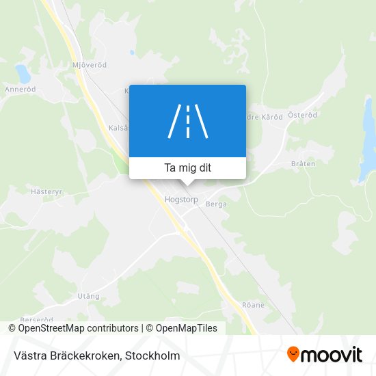 Västra Bräckekroken karta