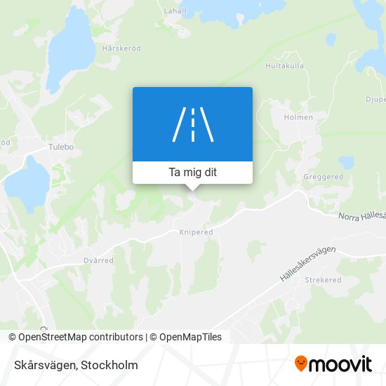 Skårsvägen karta