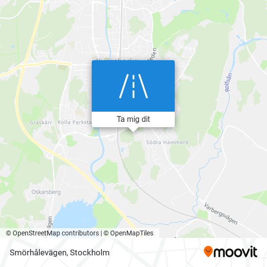 Smörhålevägen karta