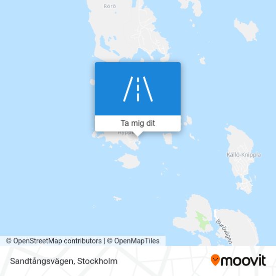 Sandtångsvägen karta