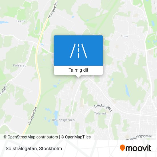 Solstrålegatan karta