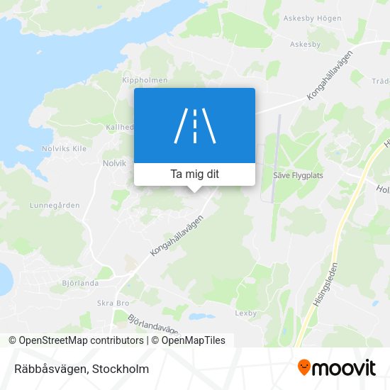 Räbbåsvägen karta