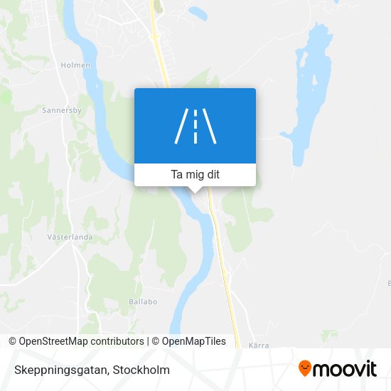 Skeppningsgatan karta