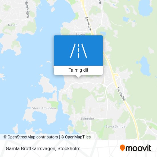 Gamla Brottkärrsvägen karta