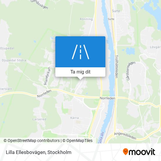 Lilla Ellesbovägen karta