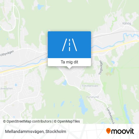 Mellandammsvägen karta