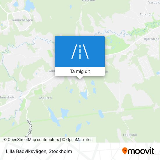 Lilla Badviksvägen karta