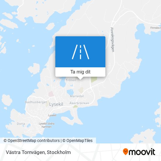 Västra Tornvägen karta