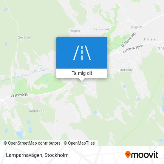 Lamparnavägen karta
