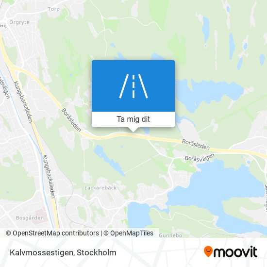 Kalvmossestigen karta