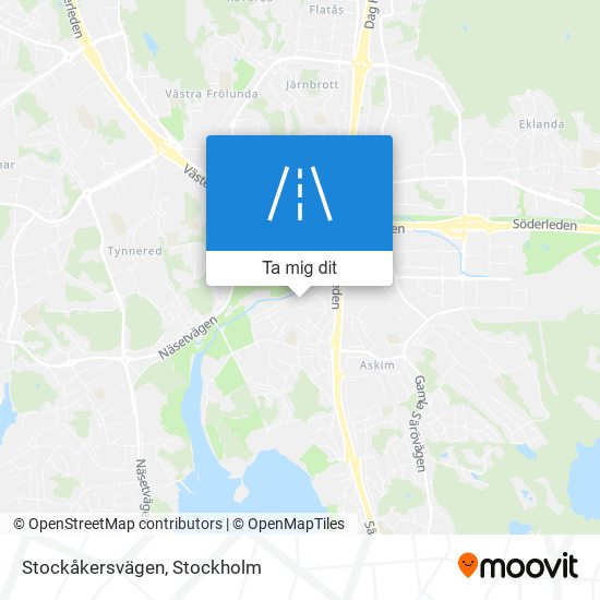 Stockåkersvägen karta