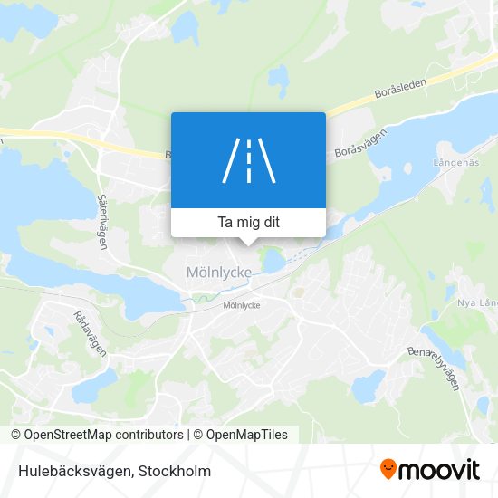 Hulebäcksvägen karta