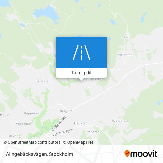 Älingebäcksvägen karta