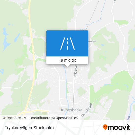 Tryckarevägen karta