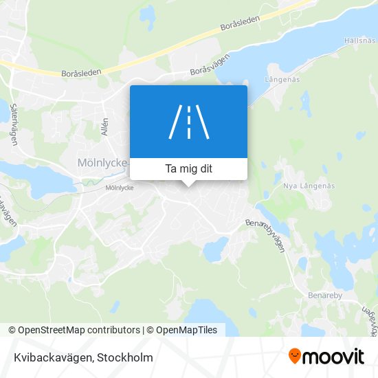 Kvibackavägen karta