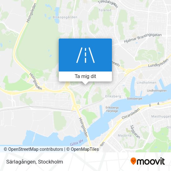 Särlagången karta