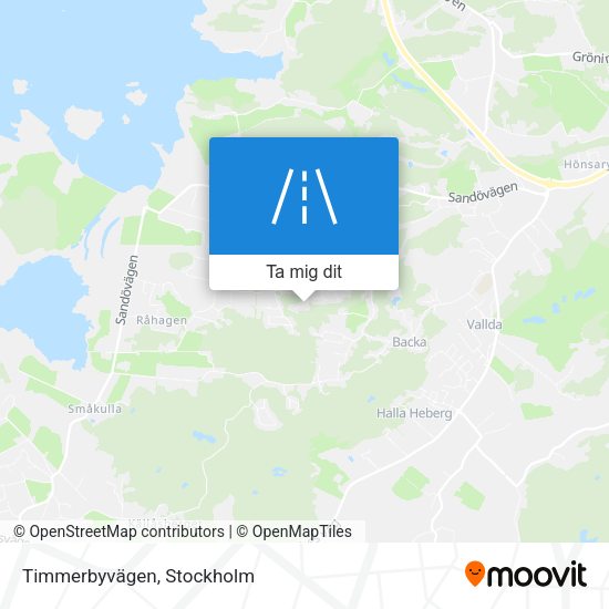 Timmerbyvägen karta