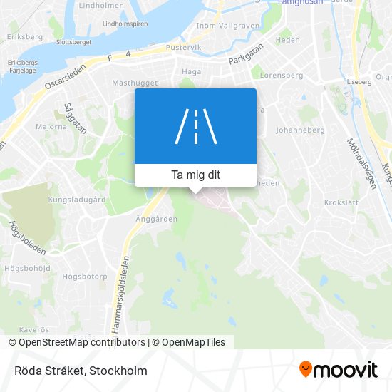 Röda Stråket karta