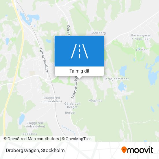 Drabergsvägen karta